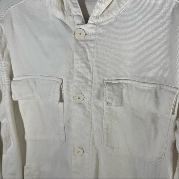 Zara Button Up Shacket with Hood - Sz S-M - Picture 3 of 4